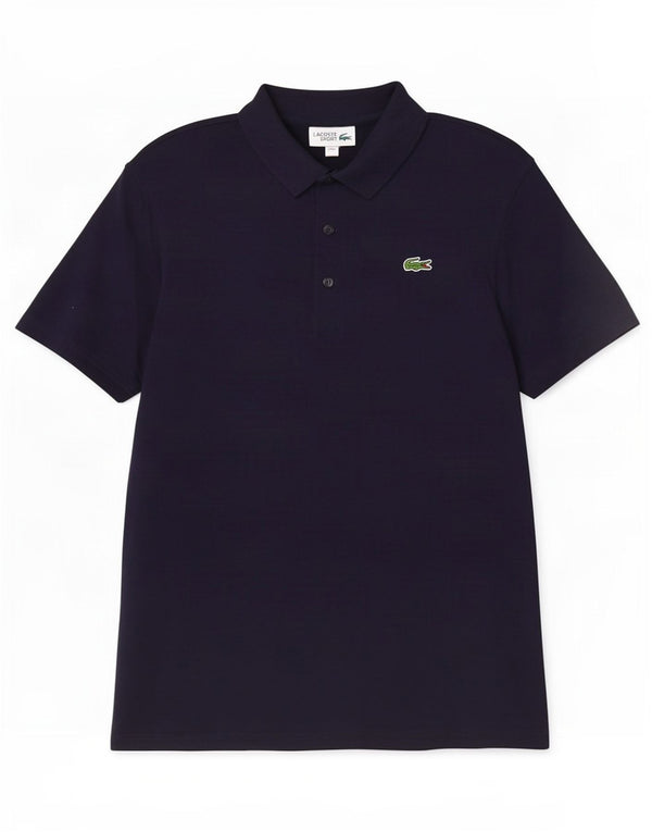 Polo da uomo Lacoste taglia 4 media in cotone blu navy