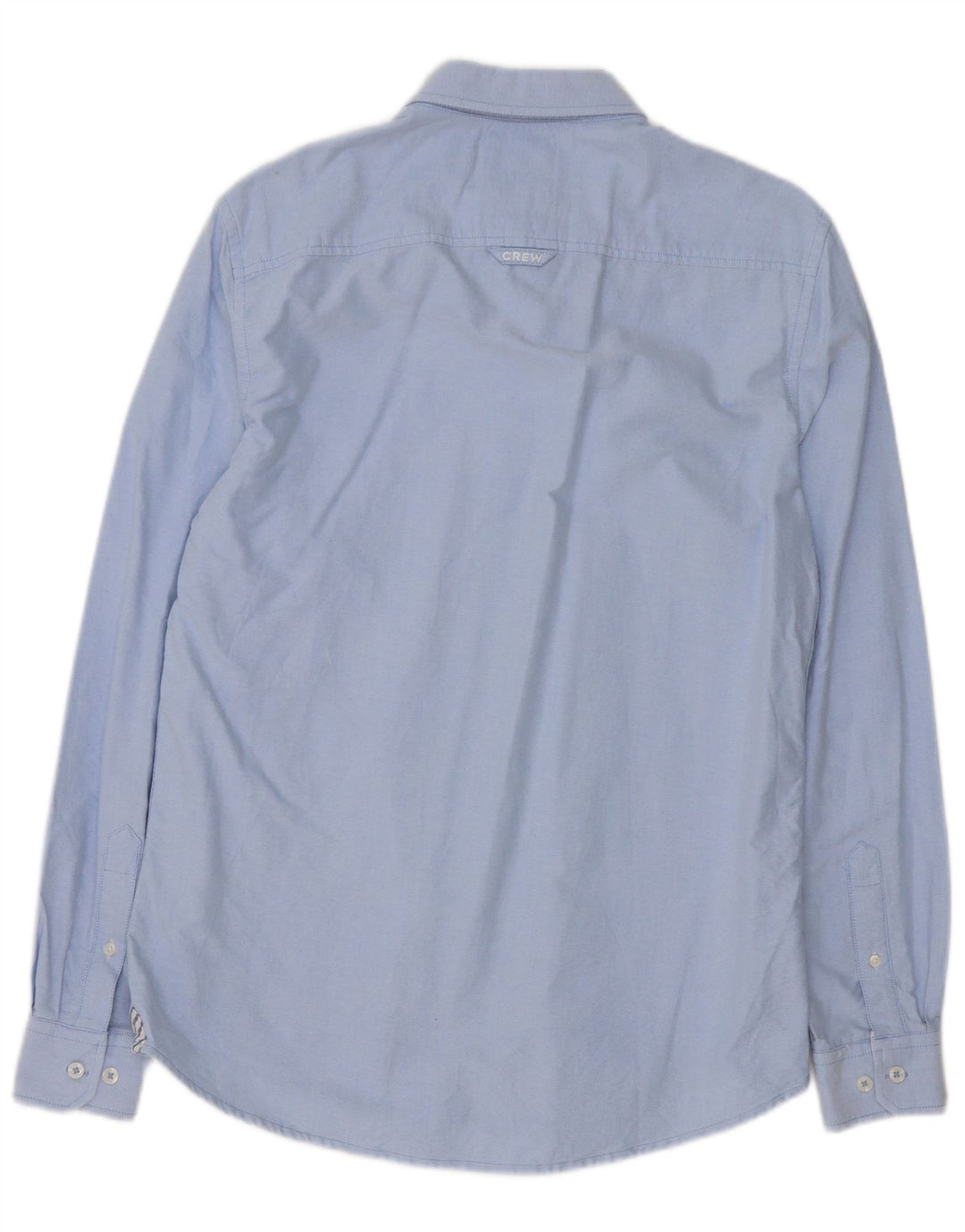CREW CLOTHING Camicia da uomo slim fit in cotone blu medio
