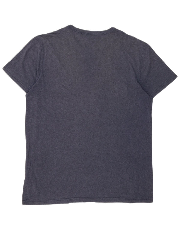 T-shirt grafica da uomo G-STAR Top XL in cotone blu navy