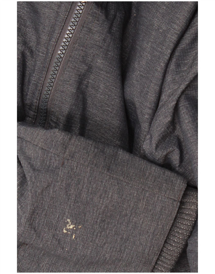 Giacca a vento grafica da donna SUPERDRY Windcheater UK 16 grande grigia