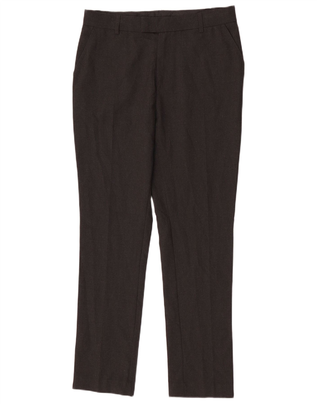 Pantaloni da abito slim Marks & Spencer da ragazzo 14-15 anni W29 L29 Poliestere grigio