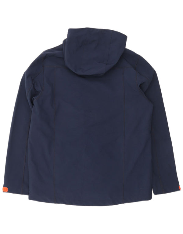 Giacca a vento con cappuccio da uomo Mountain Warehouse UK 40 Large Blu Navy