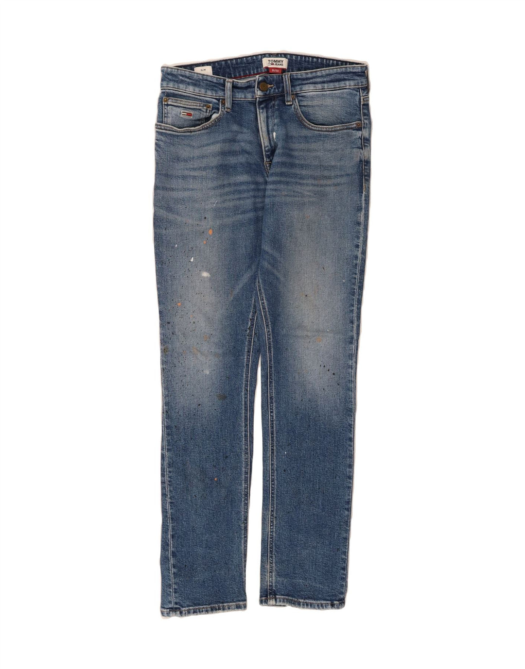 TOMMY HILFIGER Mens Slim Jeans W31 L32 Blue Cotton Vintage Tommy Hilfiger and Second-Hand Tommy Hilfiger from Messina Hembry 
