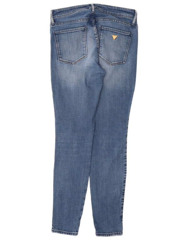 Jeans skinny curva sexy da donna Guess W28 L28 cotone blu