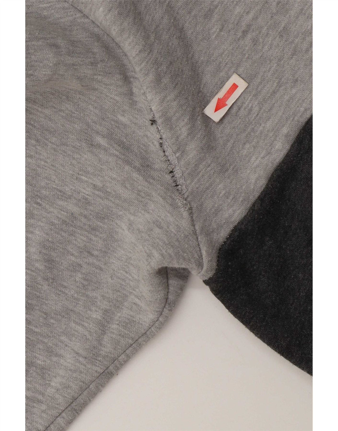 Fila Felpa da uomo Maglione grande in cotone color block grigio