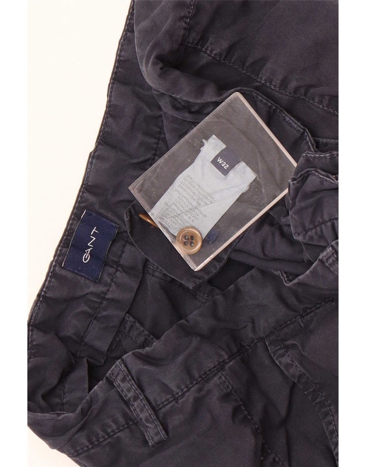 Pantaloncini chino da uomo Gant W32 cotone blu navy medio