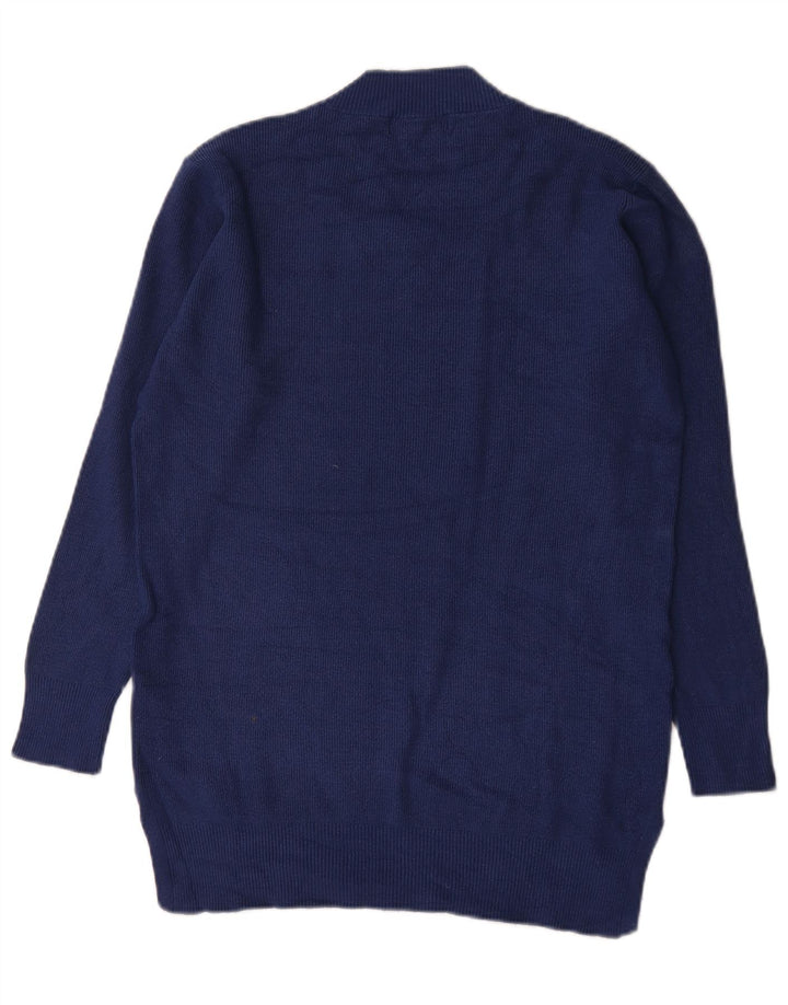 Maglione da uomo con scollo a V Marks & Spencer in viscosa blu medio