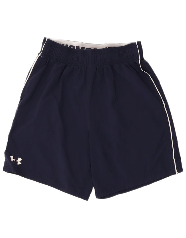 Pantaloncini sportivi Under Armour da uomo Heat Gear Graphic poliestere medio blu navy