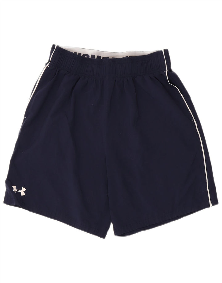 Pantaloncini sportivi Under Armour da uomo Heat Gear Graphic poliestere medio blu navy