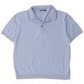 Polo da uomo Marks & Spencer in cotone blu medio