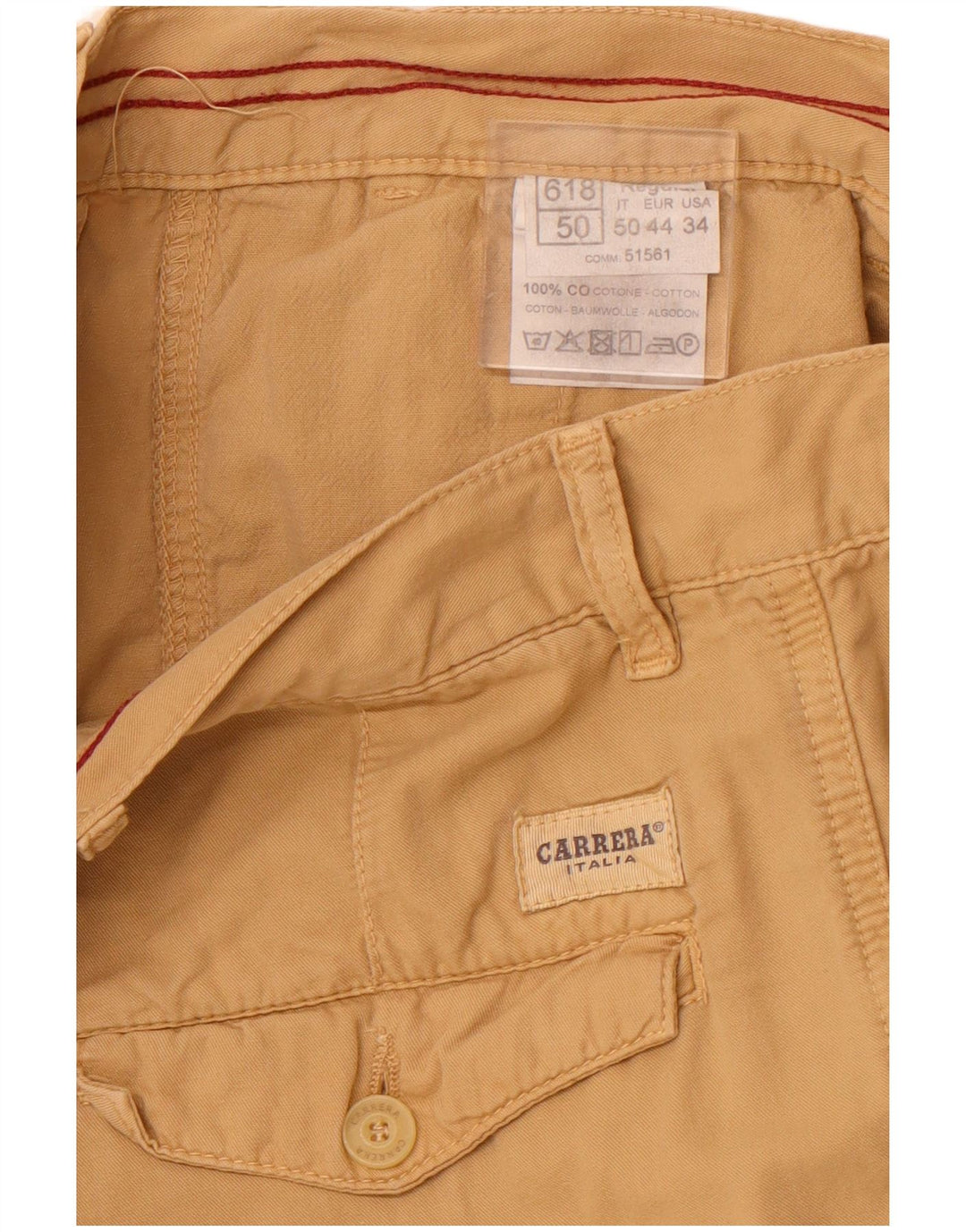 CARRERA Pantaloncini cargo regolari da uomo 618 it 50 Large W34 Cotone beige