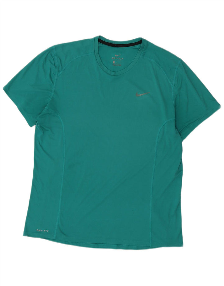T-shirt Nike Dri Fit da uomo, grande, in poliestere verde