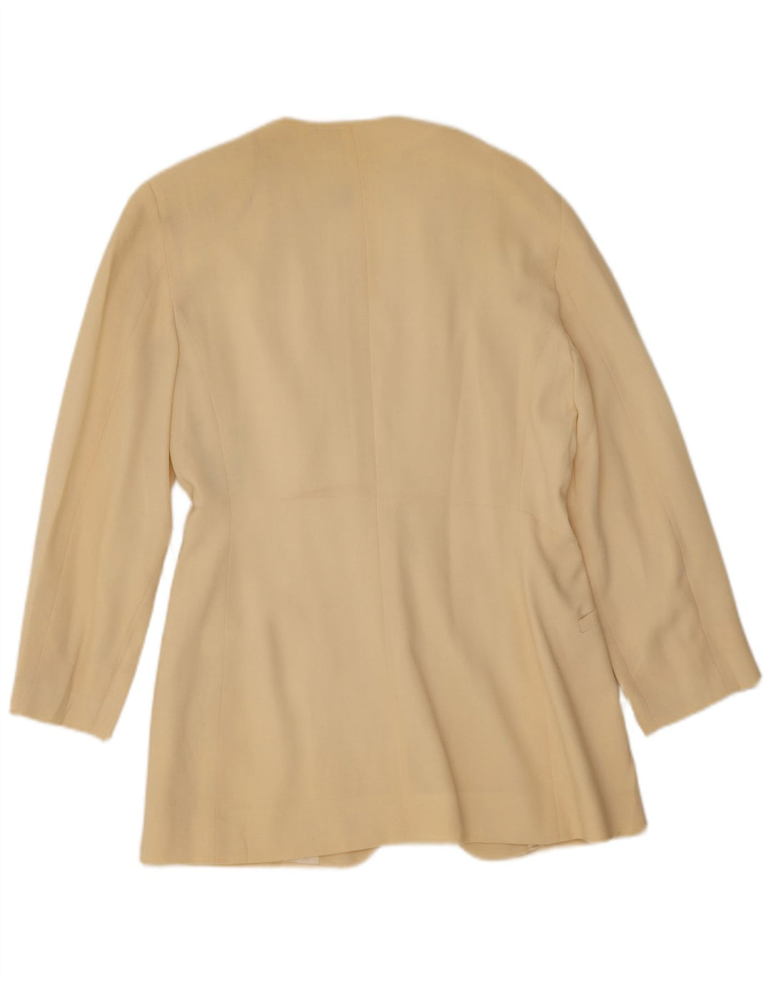 Giacca blazer da donna a 1 bottone Marella UK 12 lana vergine gialla media