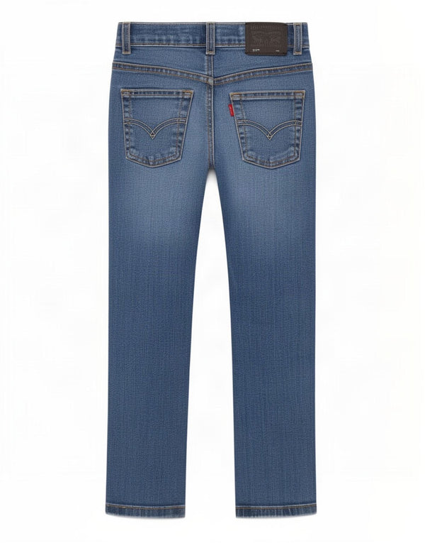 Levi's Ragazzi 511 Jeans Slim 5-6 Anni W22 L20 Cotone Blu