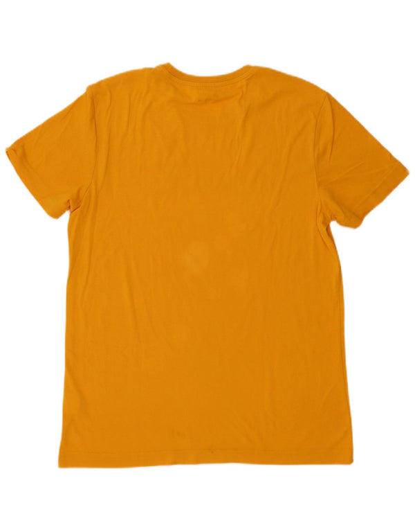 T-shirt grafica da uomo Lotto Top XL in cotone arancione