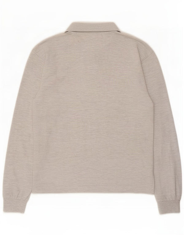 Polo Umbro da uomo con grafica a maniche lunghe UK 38/40 Grigio medio chiazzato