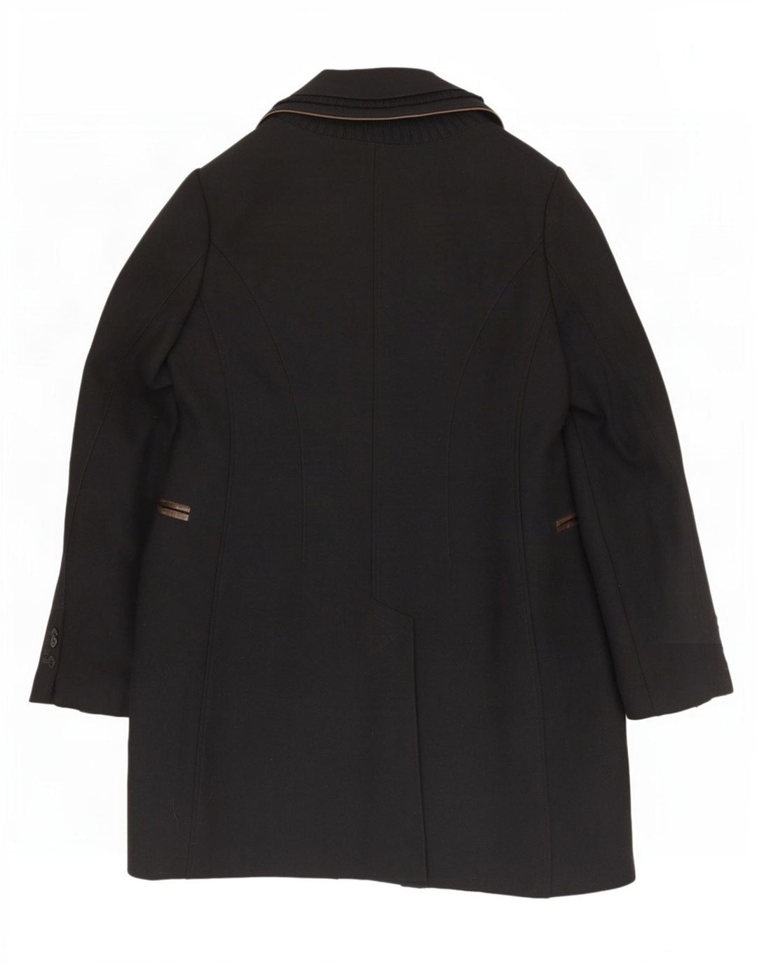 Cappotto Donna Mabrun IT 48 XL Lana Vergine Nera