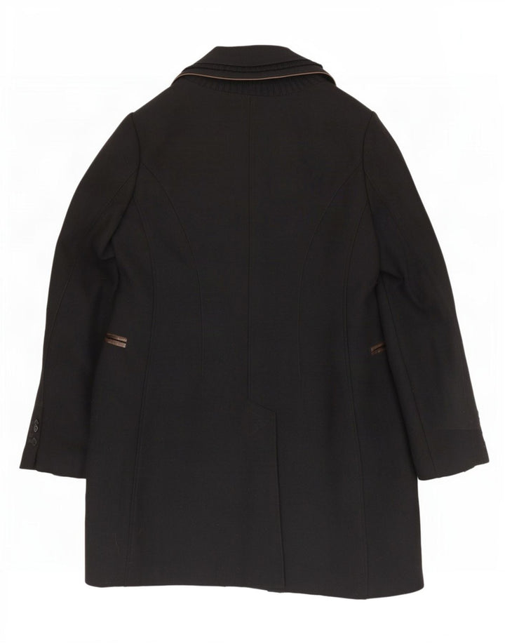 Cappotto Donna Mabrun IT 48 XL Lana Vergine Nera