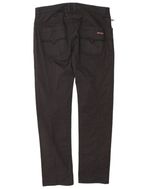 Jeans dritti da uomo Guess W33 L32 cotone a righe nere