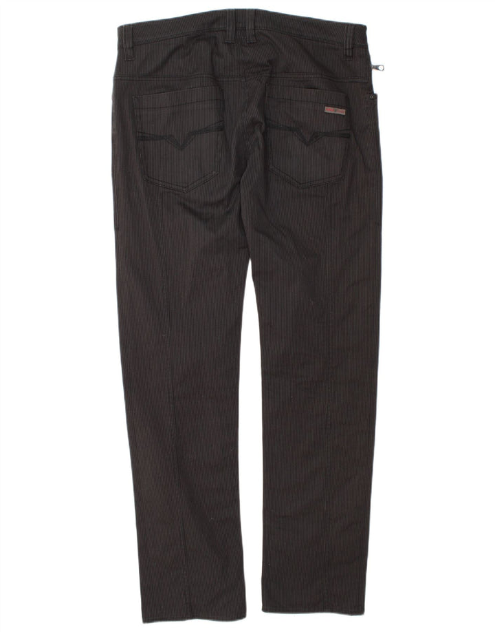 Jeans dritti da uomo Guess W33 L32 cotone a righe nere