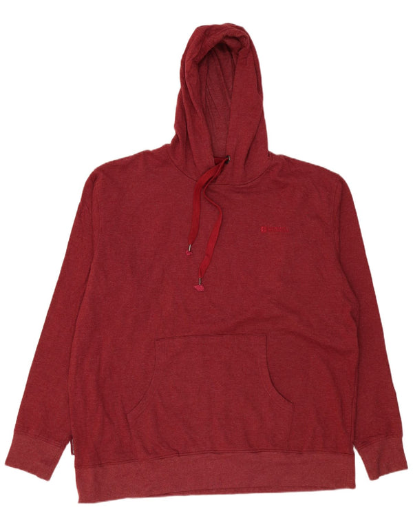 Felpa con cappuccio da uomo Mountain Warehouse 2XL in cotone bordeaux