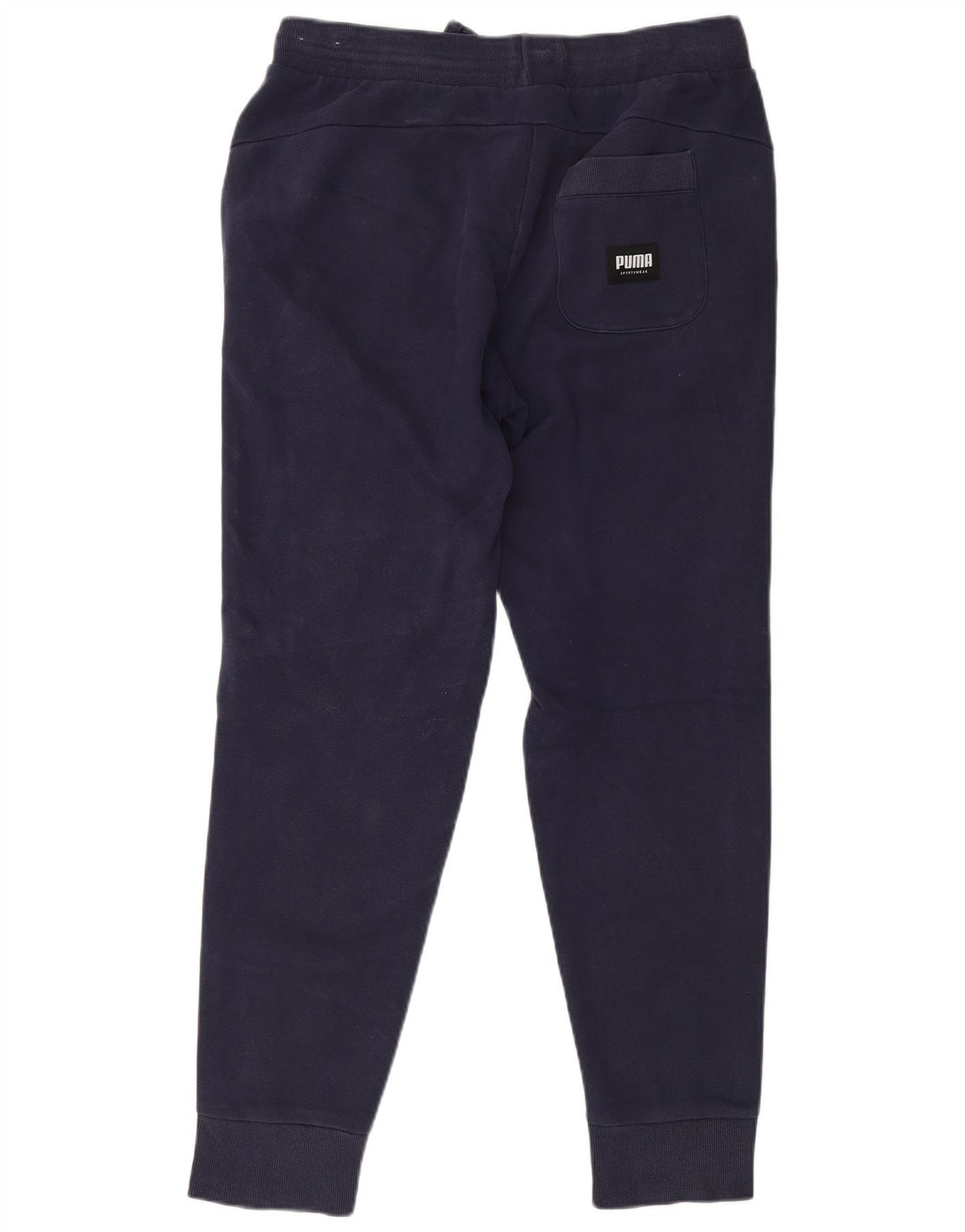 Pantaloni da tuta grafica da uomo Puma Joggers medi in cotone blu navy
