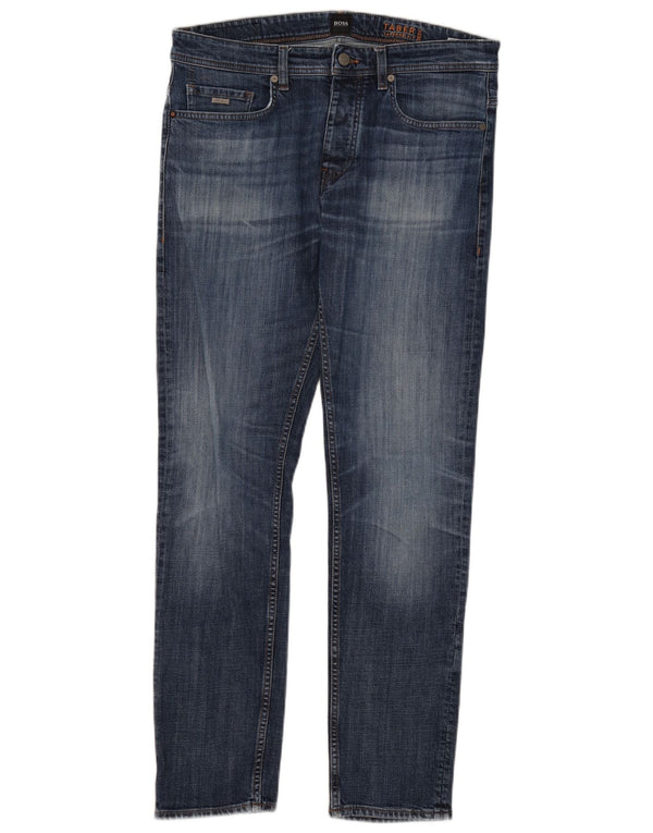 Jeans affusolati Taber da uomo Hugo Boss W34 L32 cotone blu