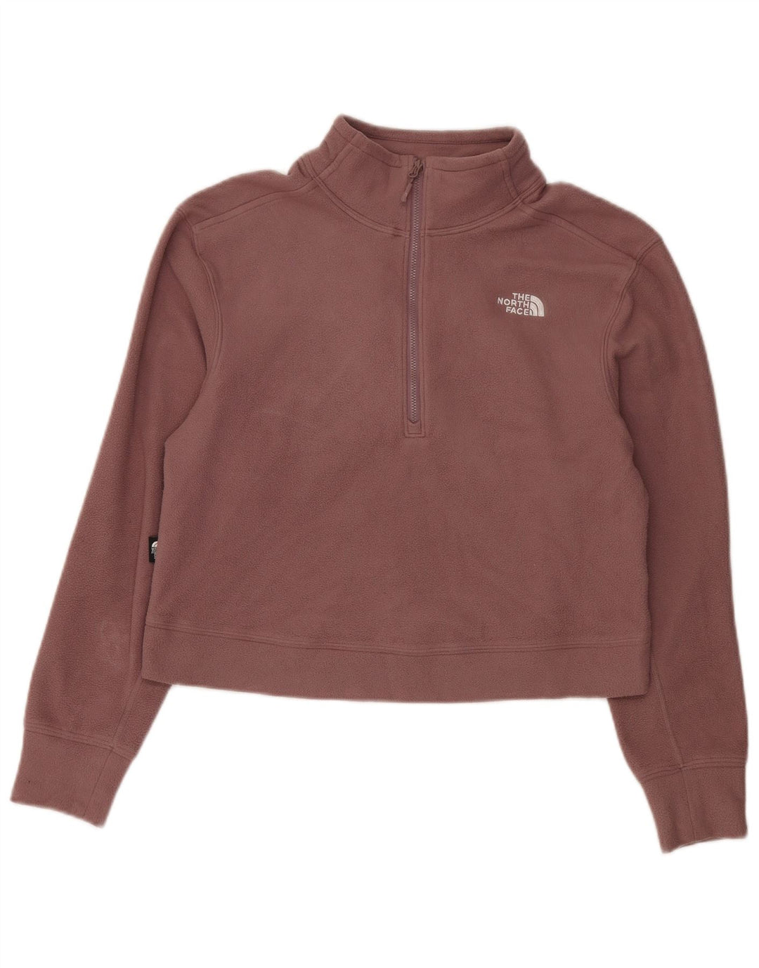 THE NORTH FACE Maglione in pile da donna con collo corto e zip UK 14 Rosa medio