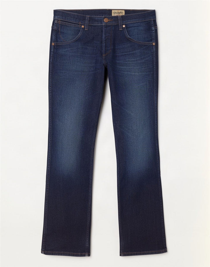 Jeans dritti Crank da uomo Wrangler W32 L32 cotone blu navy