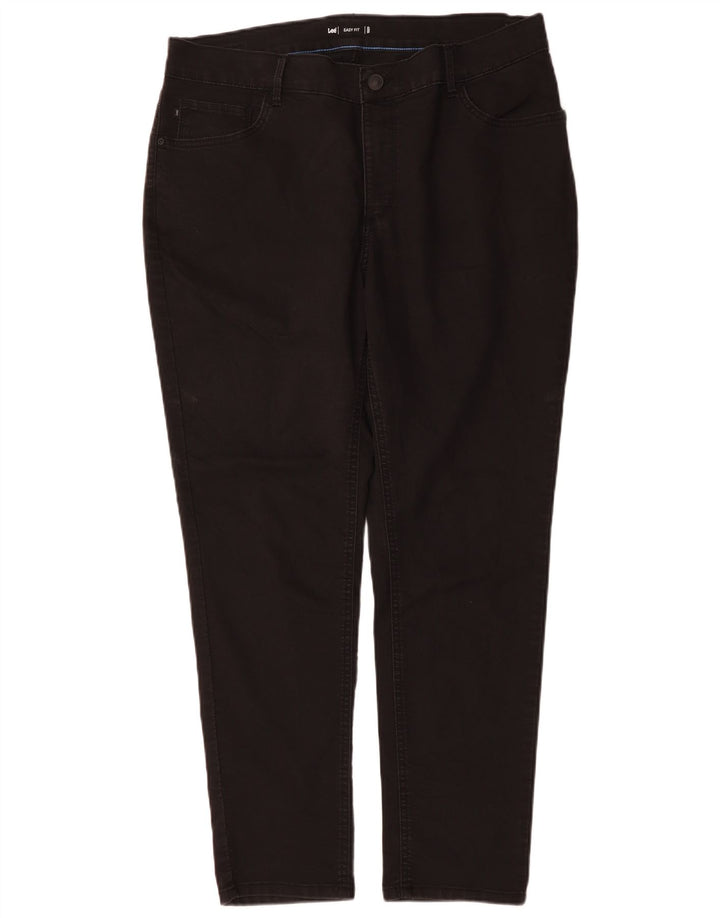 Jeans slim da donna Lee Easy Fit US 18 2XL W36 L30 cotone nero