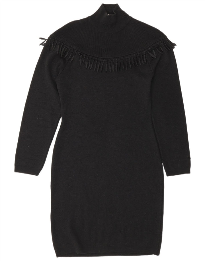 Abito maglione da donna a maniche lunghe Byblos IT 42 Lana nera media