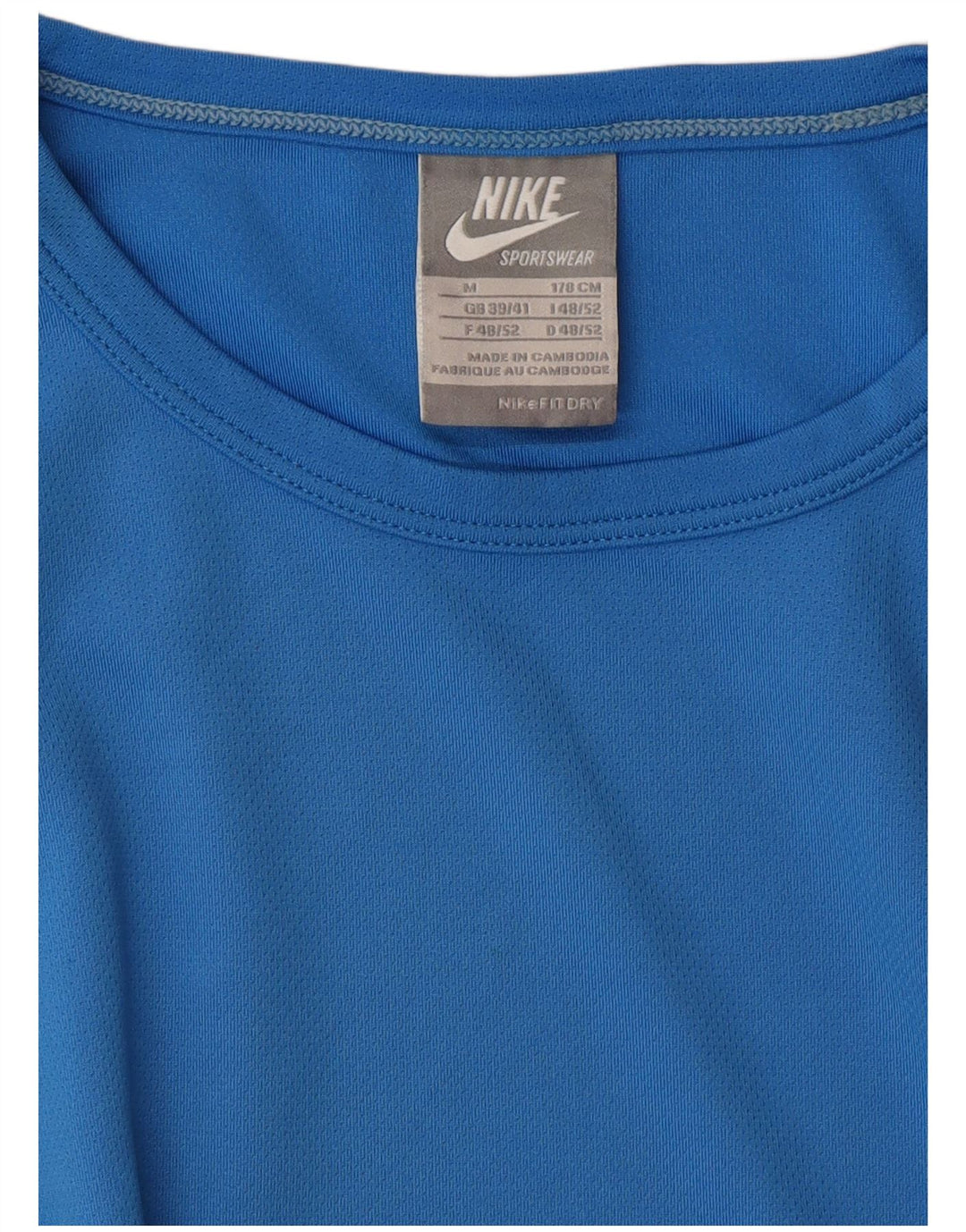 T-shirt NIKE da uomo Fit Dry UK 39/41 Blu medio
