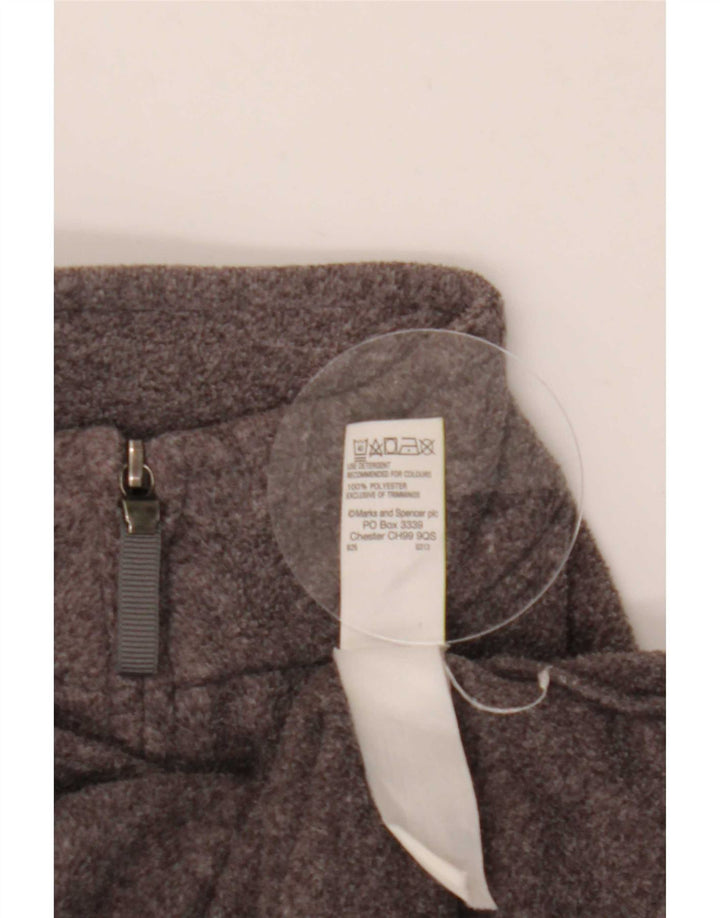 Giacca in pile da donna Marks & Spencer UK 18 XL poliestere grigio