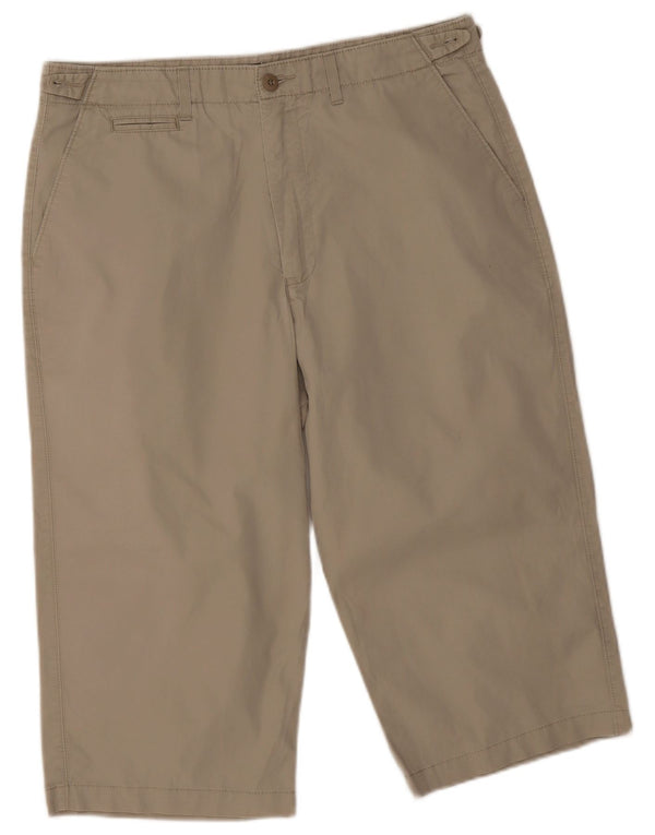 Bermuda da uomo Marks & Spencer blu Harbour W34 grande cotone beige