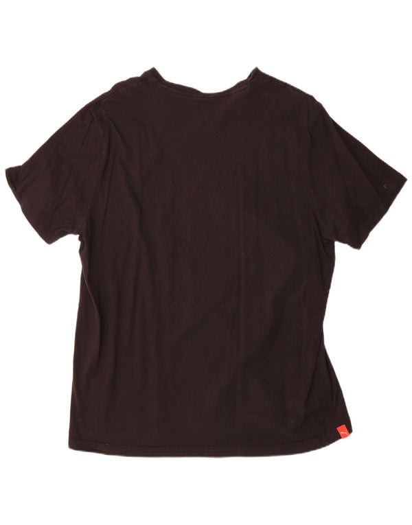 T-shirt da uomo Puma Top XL in cotone nero