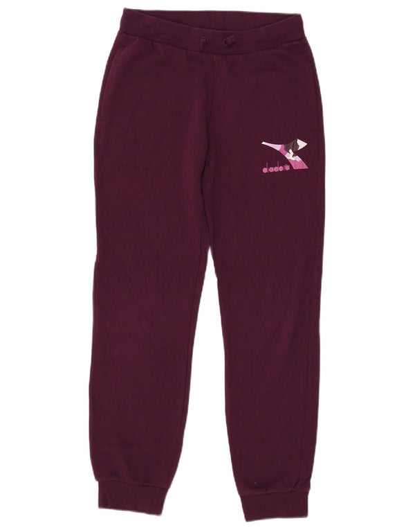 DIADORA Pantaloni da tuta da donna Joggers UK 18 XL Viola Camouflage
