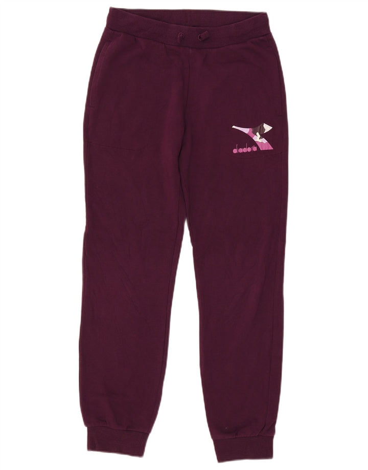 DIADORA Pantaloni da tuta da donna Joggers UK 18 XL Viola Camouflage