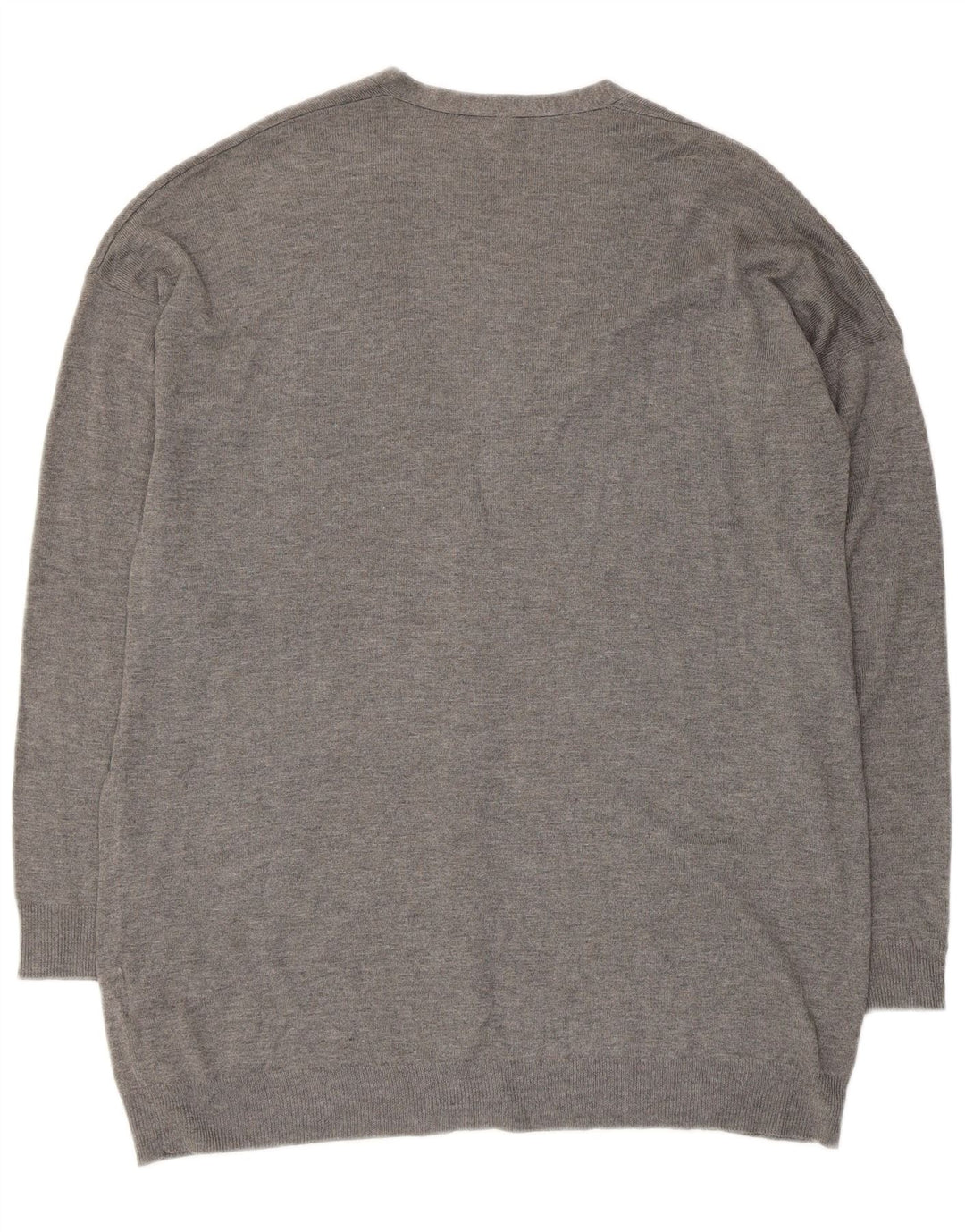 Maglione cardigan da donna BENETTON UK 14 Viscosa grigio medio