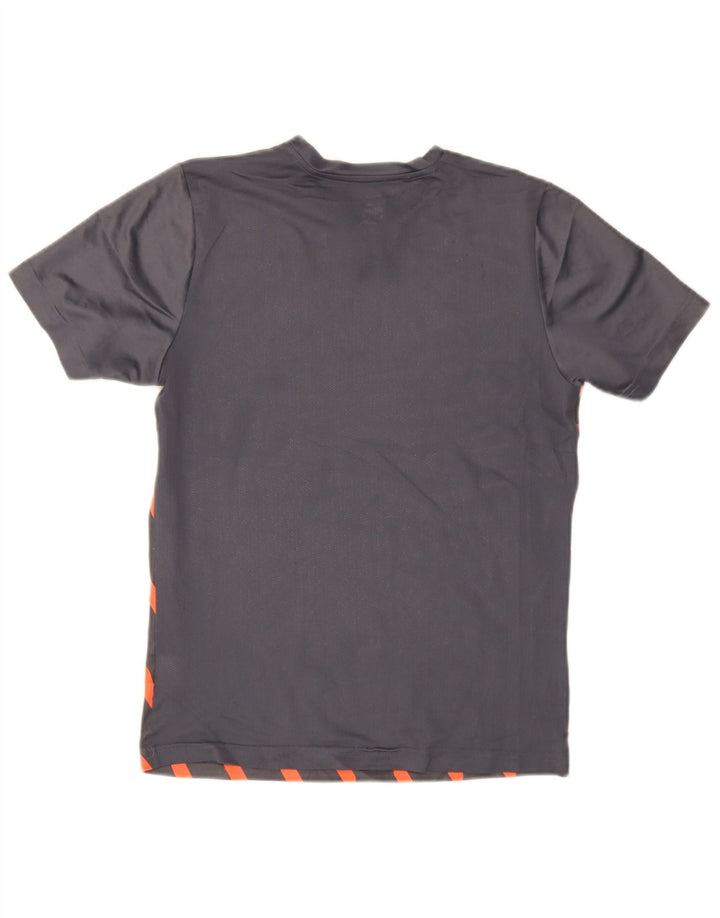 T-shirt da uomo Puma Top piccola in poliestere a righe grigie