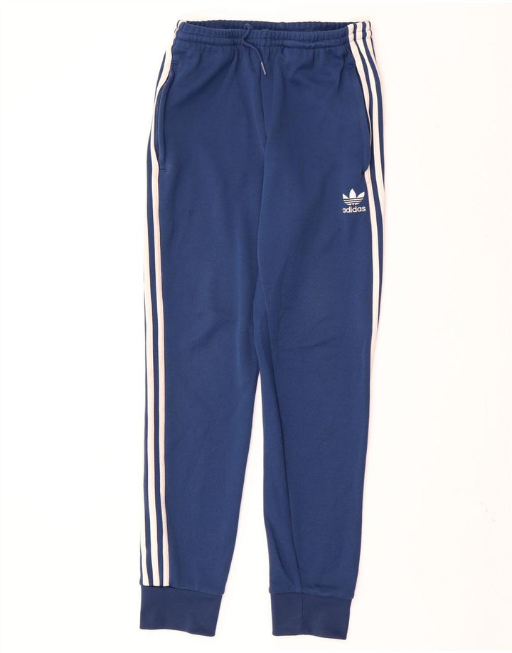 Pantaloni da tuta da uomo ADIDAS Joggers medio poliestere blu navy