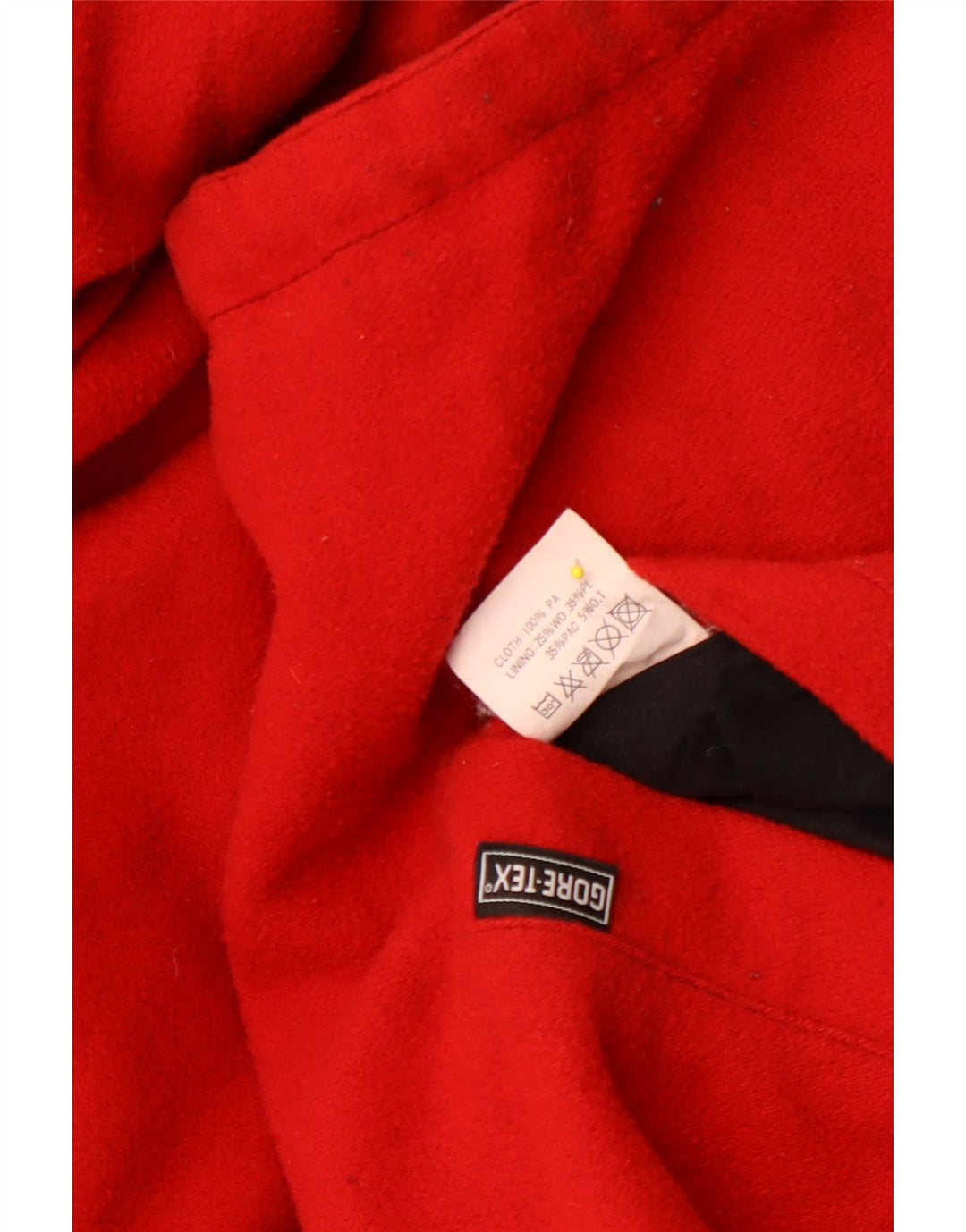 Giacca reversibile grafica Gore-Tex vintage da uomo UK 40 grande rossa in poliammide