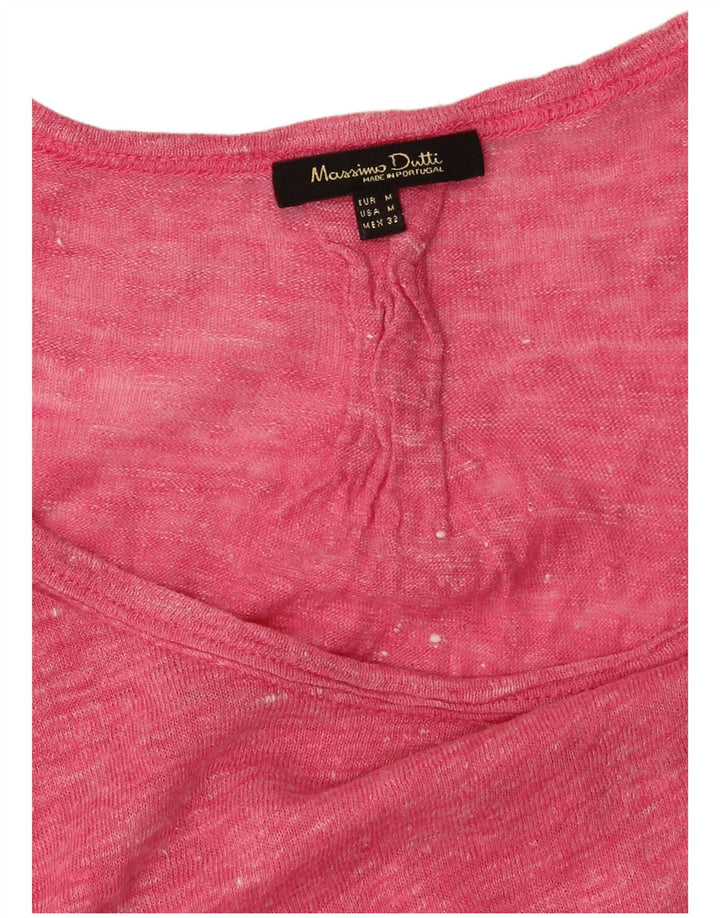 T-shirt da donna Massimo Dutti Top UK 14 rosa medio chiazzato