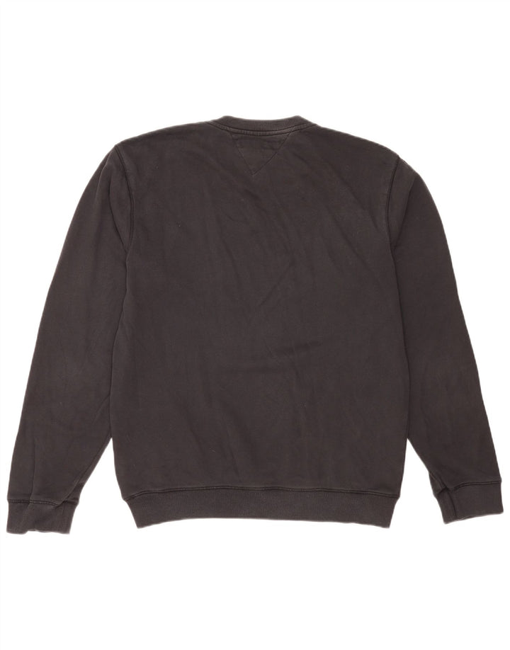 Tommy Hilfiger Uomo Felpa Maglione Medio Cotone Nero
