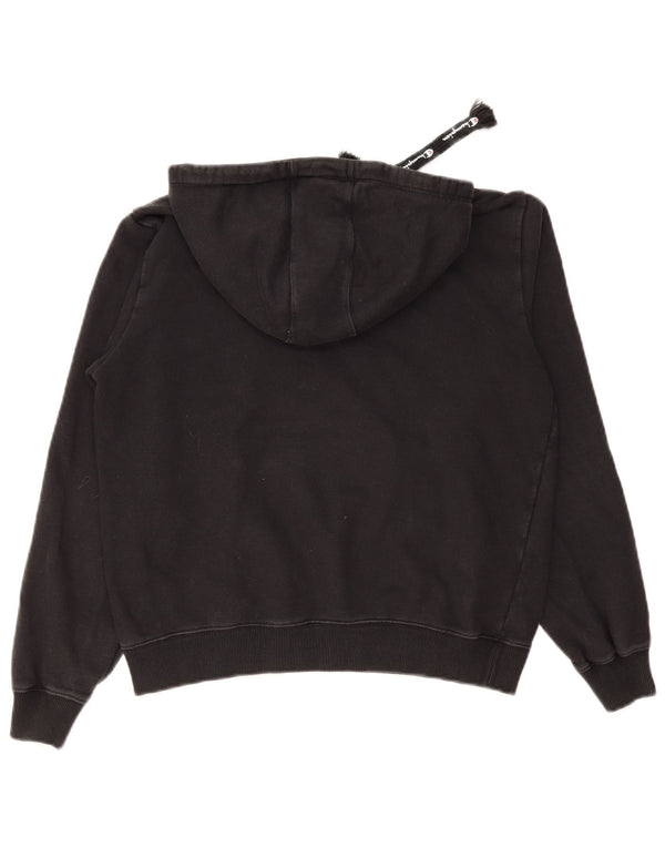 Felpa con cappuccio da donna Champion UK 16 grande cotone nero