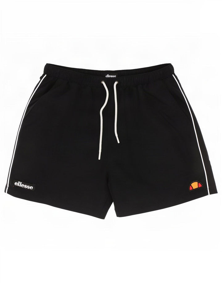 Pantaloncini da bagno da uomo Ellesse grandi neri in poliestere