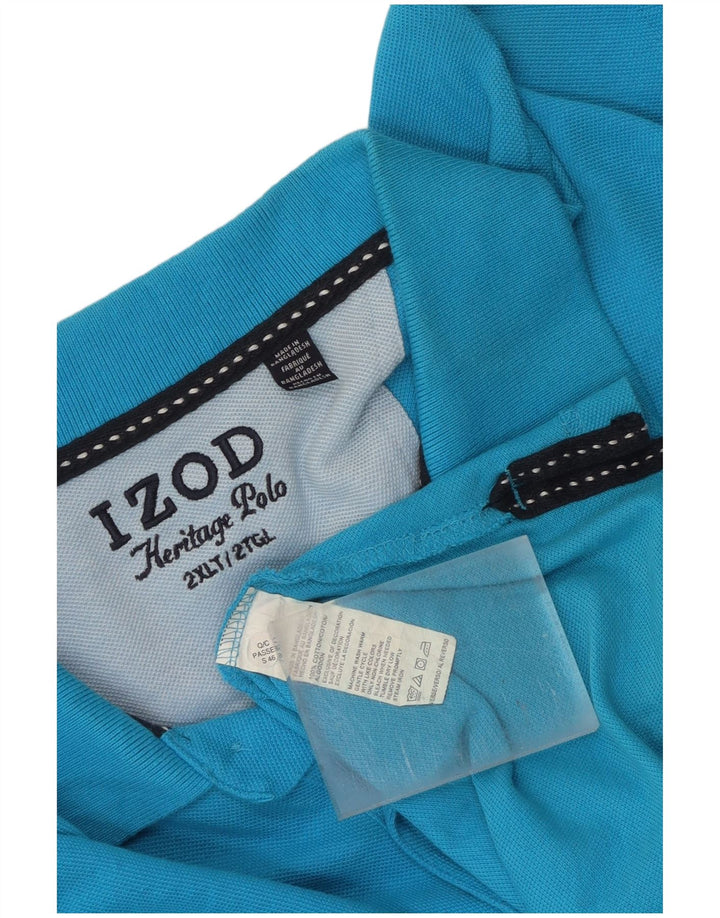 Polo alta da uomo Izod 2XL in cotone blu