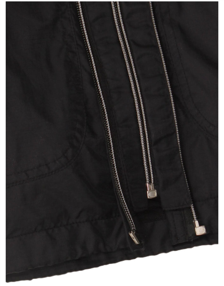 Giacca a vento con cappuccio da uomo Fila UK 40 Large nera in poliammide