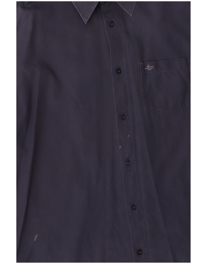 Camicia da uomo Levi's Large in cotone blu navy