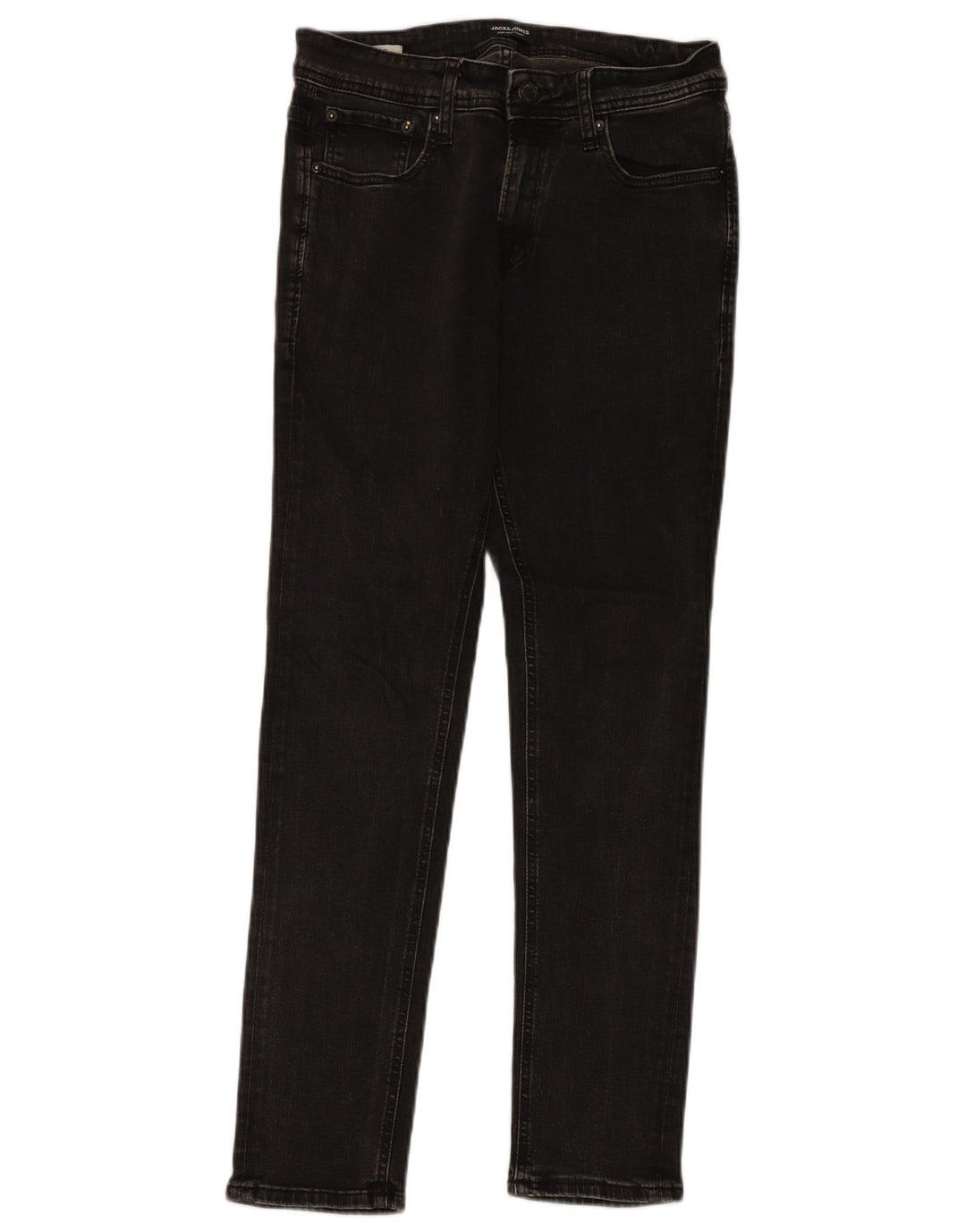Jeans slim da uomo Jack & Jones W30 L30 cotone grigio
