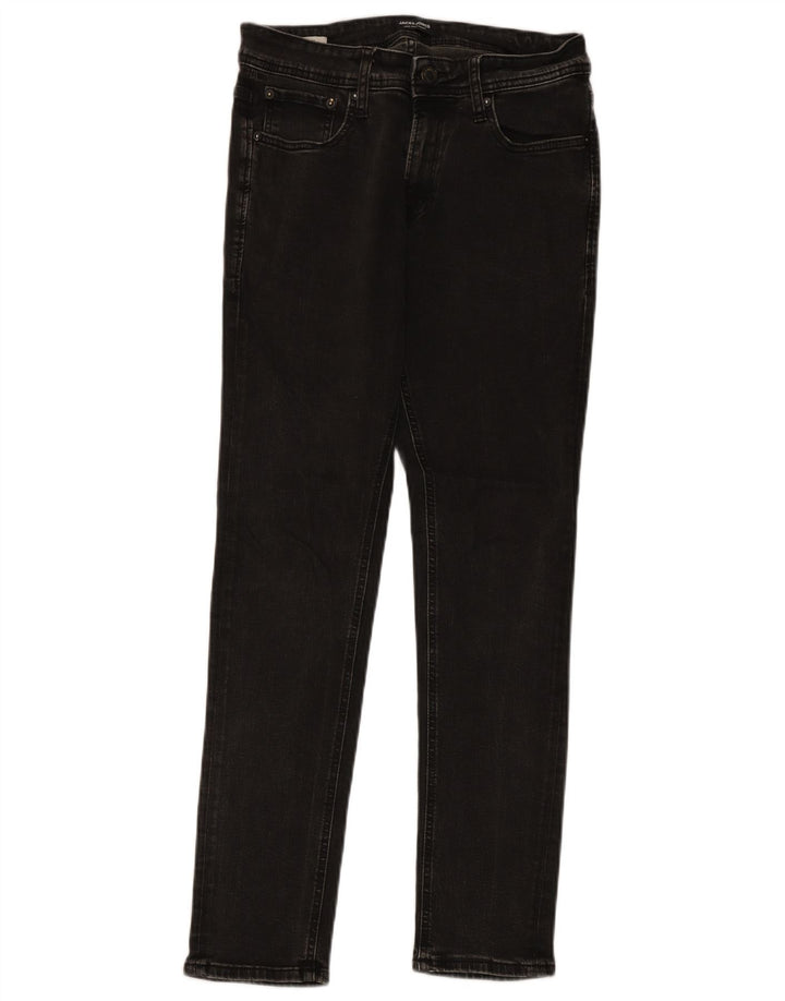 Jeans slim da uomo Jack & Jones W30 L30 cotone grigio